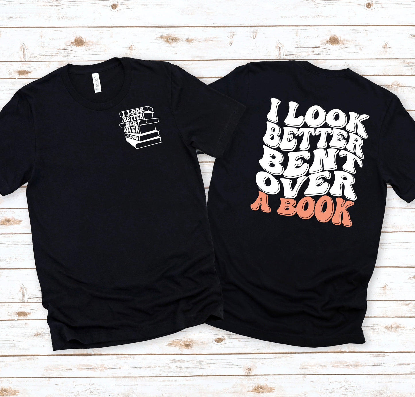 Bent Over a Book Graphic Tee