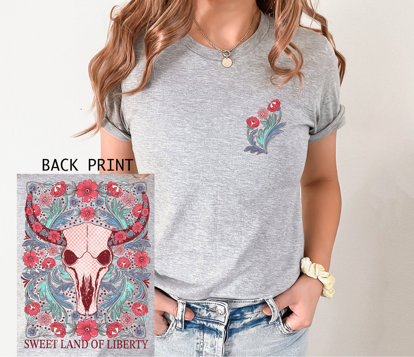 Boho Sweet Liberty Graphic Tee
