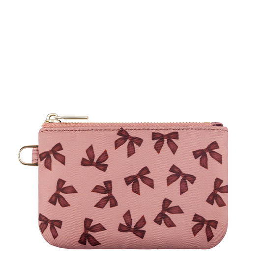 Bordeaux Bows Zipper Pouch
