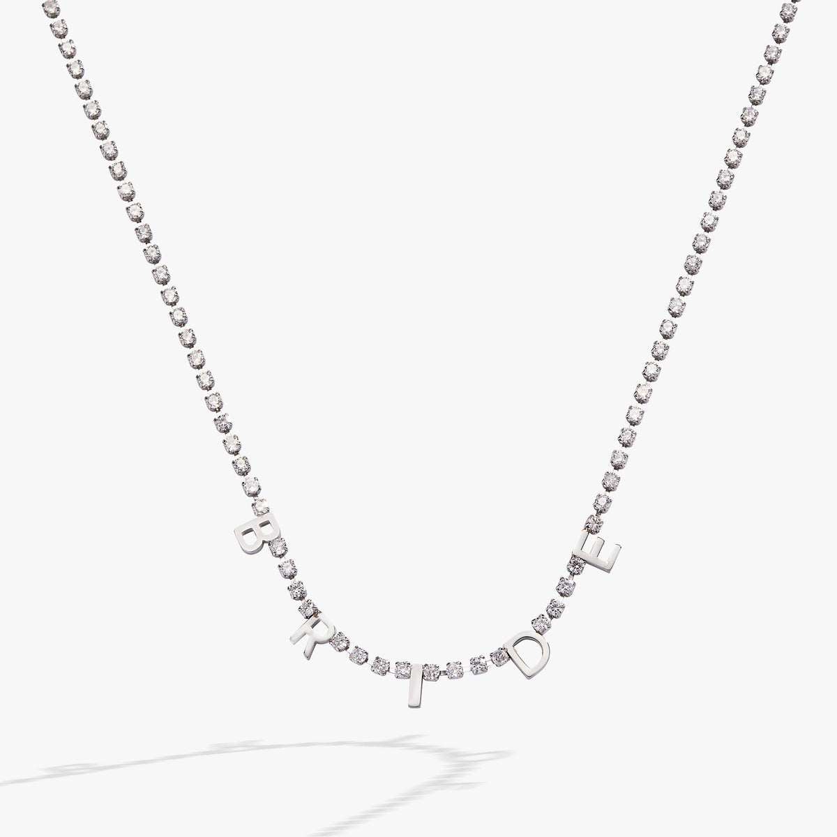 “Bride” Crystal Tennis Necklace