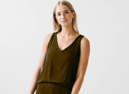 ARMY GREEN LOUNGE TANK