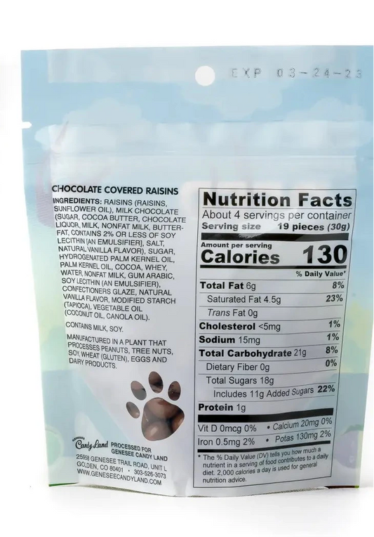 Deer Droppings (Chocolate Covered Raisins)