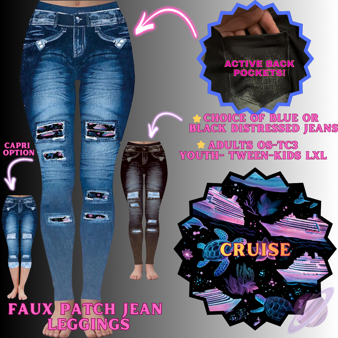 CRUISE-FAUX JEAN LEGGING-PREORDER CLOSING 12/2 , ETA MID FEB.