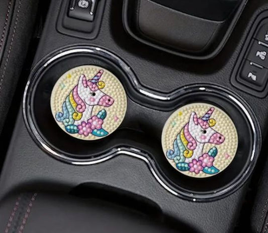 Car Coasters- Unicorn - Diamond Art kit