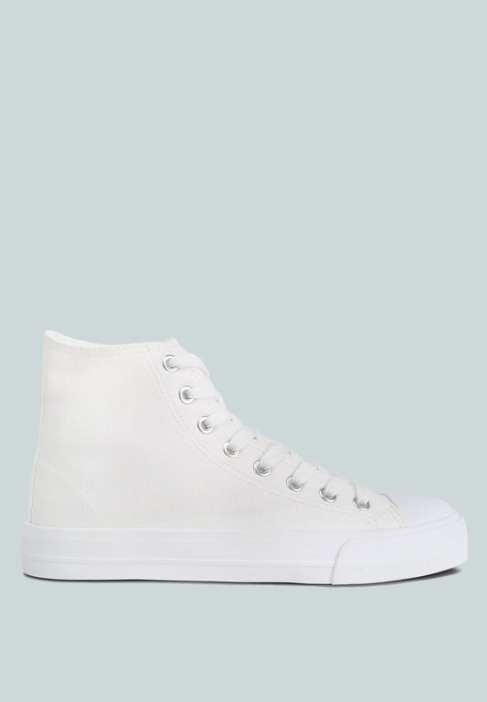 Carew Solid Canvas High Top Sneakers