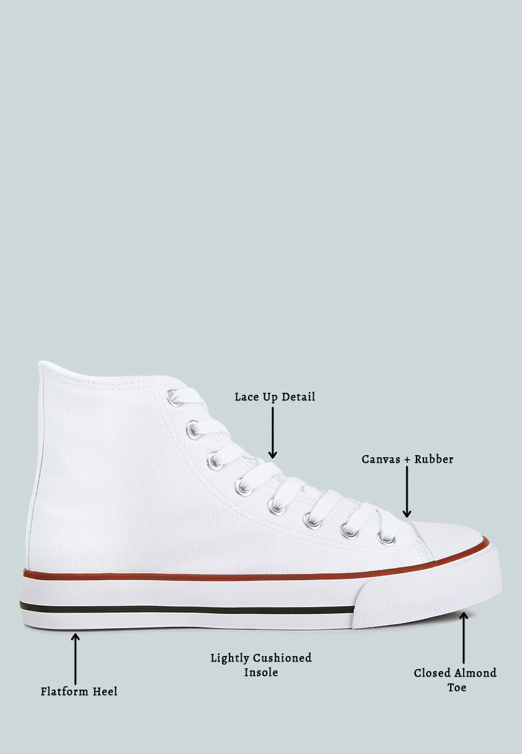 High Top Basketball Canvas Sneakers