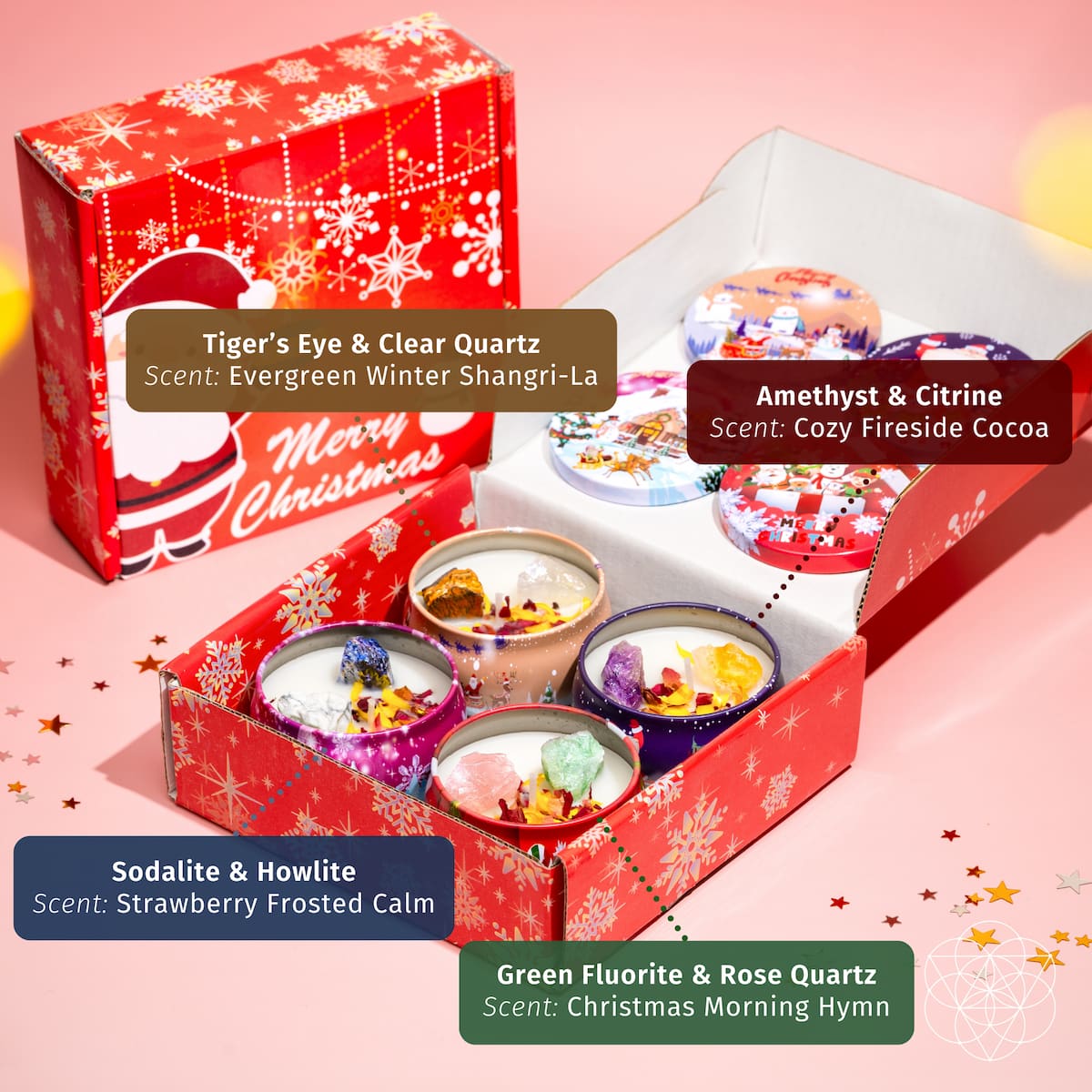 Christmas Candle Set: The Empath’s Holiday Survival Kit