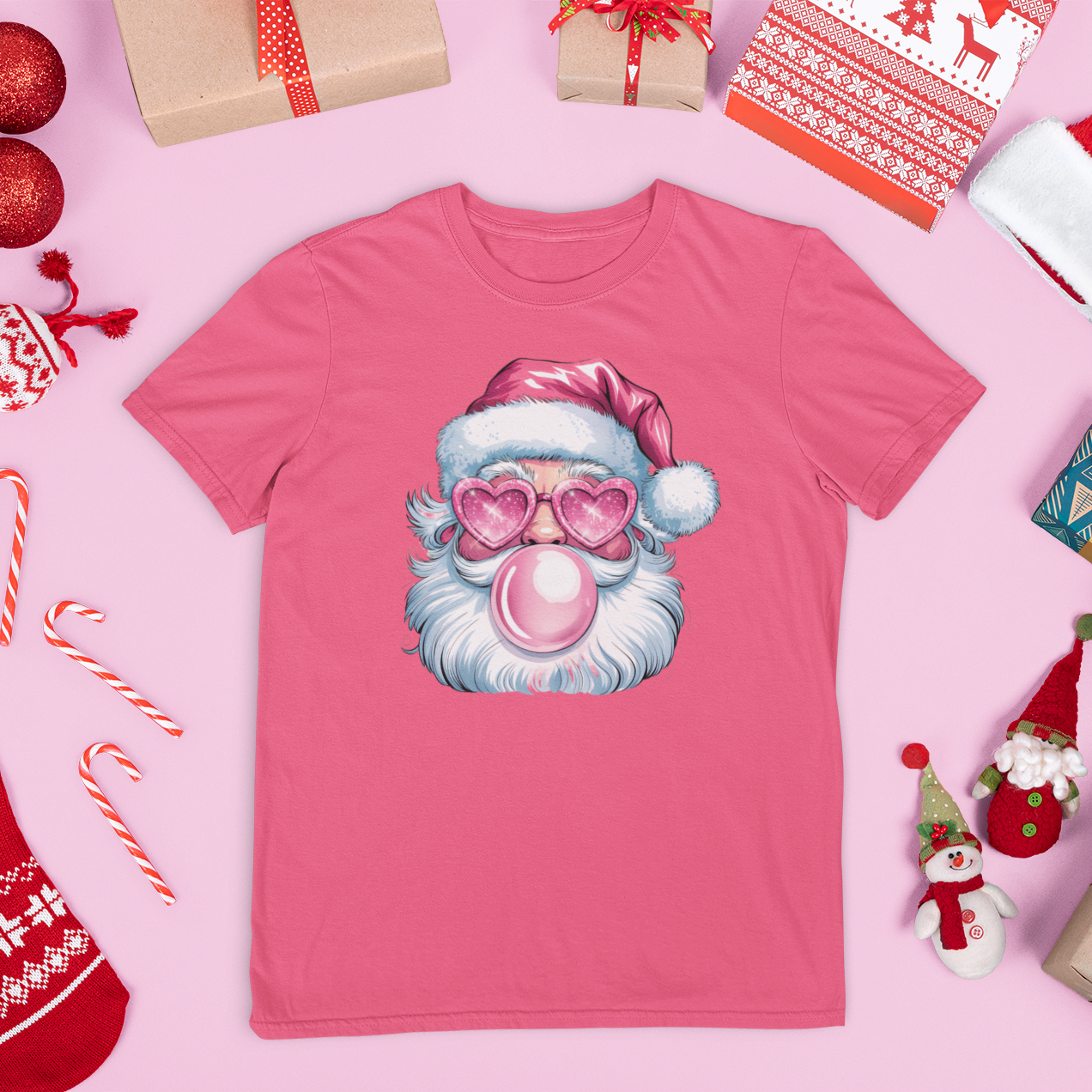 Bubblegum Santa Youth & Toddler Graphic Tee