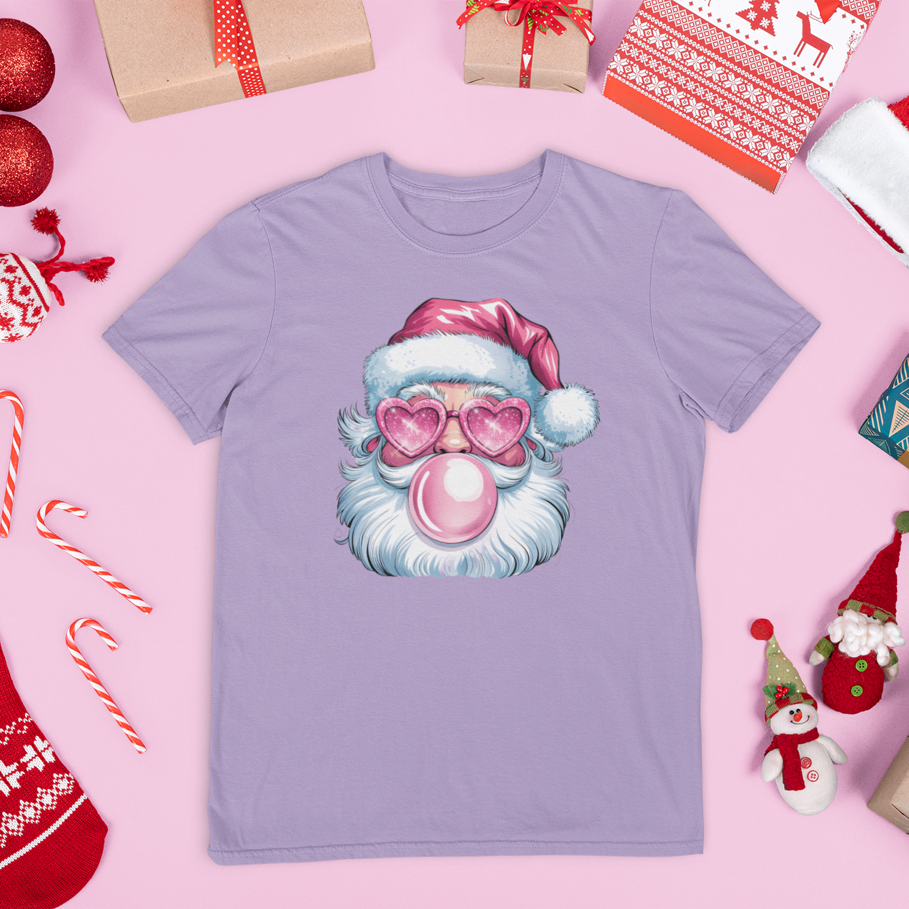 Bubblegum Santa Youth & Toddler Graphic Tee