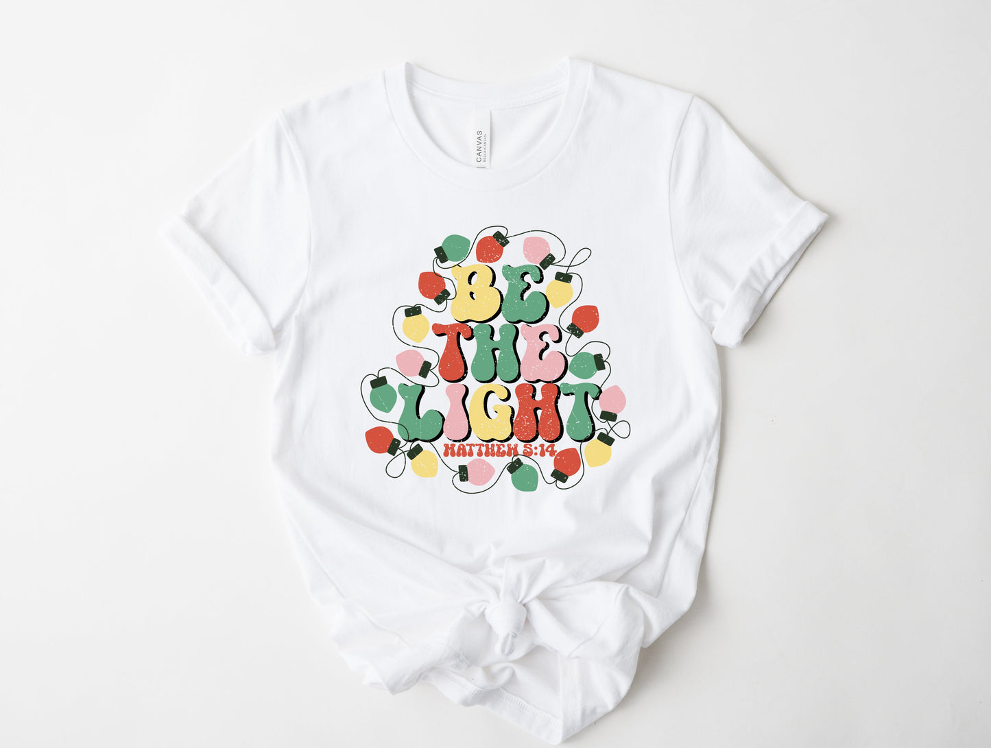 Christmas Be The Light Graphic Tee