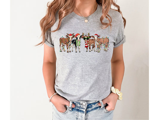 Christmas Cows Graphic Tee