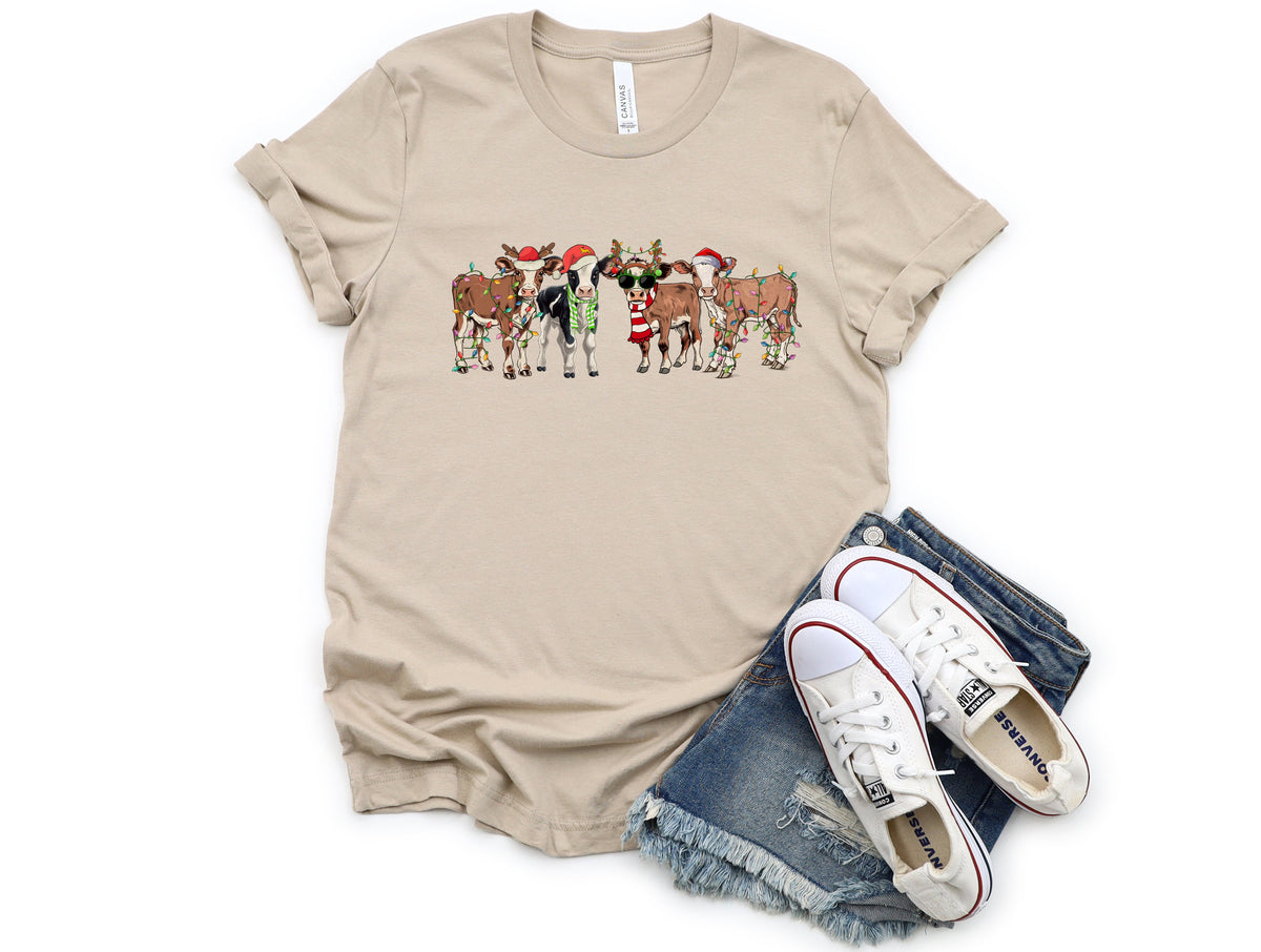 Christmas Cows Graphic Tee