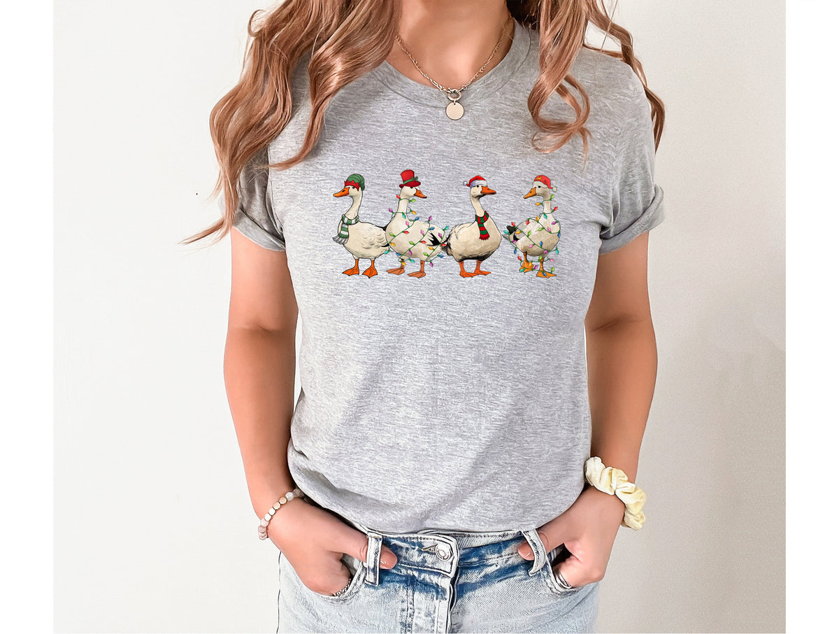 Christmas Geese Graphic Tee