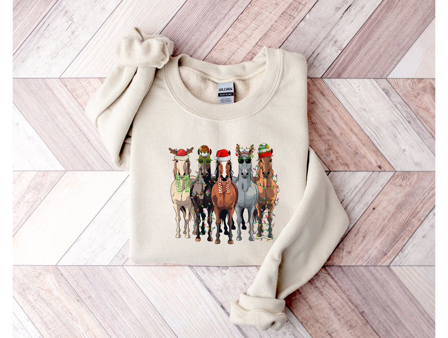 Christmas Horses Graphic Tee