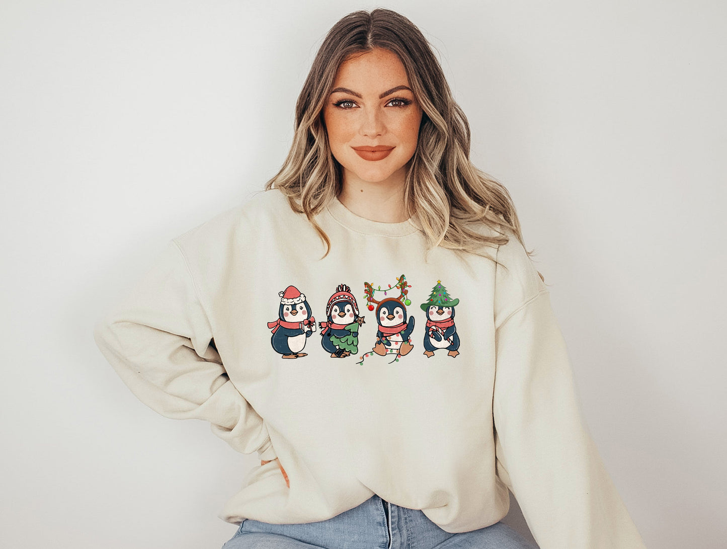 Christmas Penguin Graphic Tee