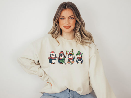 Christmas Penguin Graphic Tee