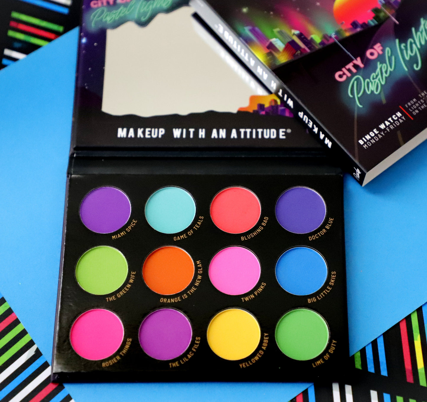City of Pastel Lights - 12 Pastel Pigment & Eyeshadow Palette