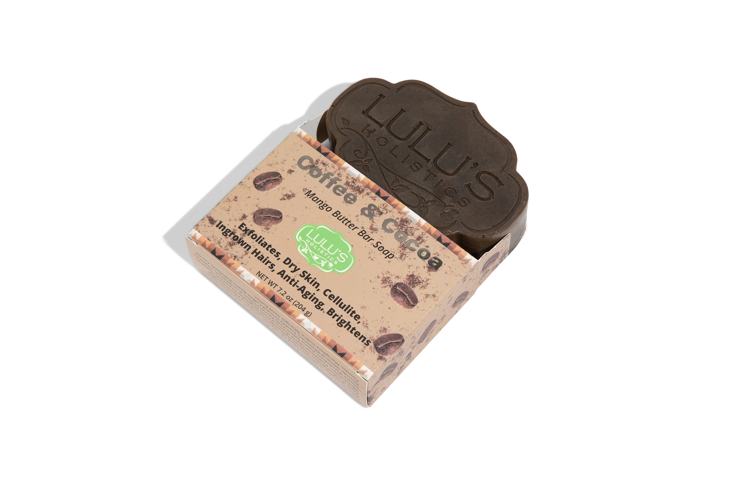 Coffee & Cocoa Mango Butter Bar Soap – Exfoliating Cleanse (7.2 oz)