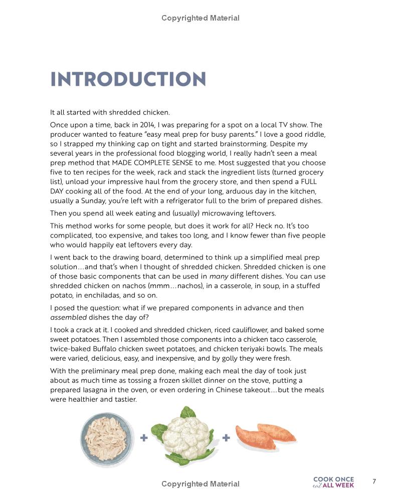 Cook Once, Eat All Week: 26 Weeks of Gluten-Free, Affordable Meal Prep to Preserve Your Time & Sanity (Spiral Bound)