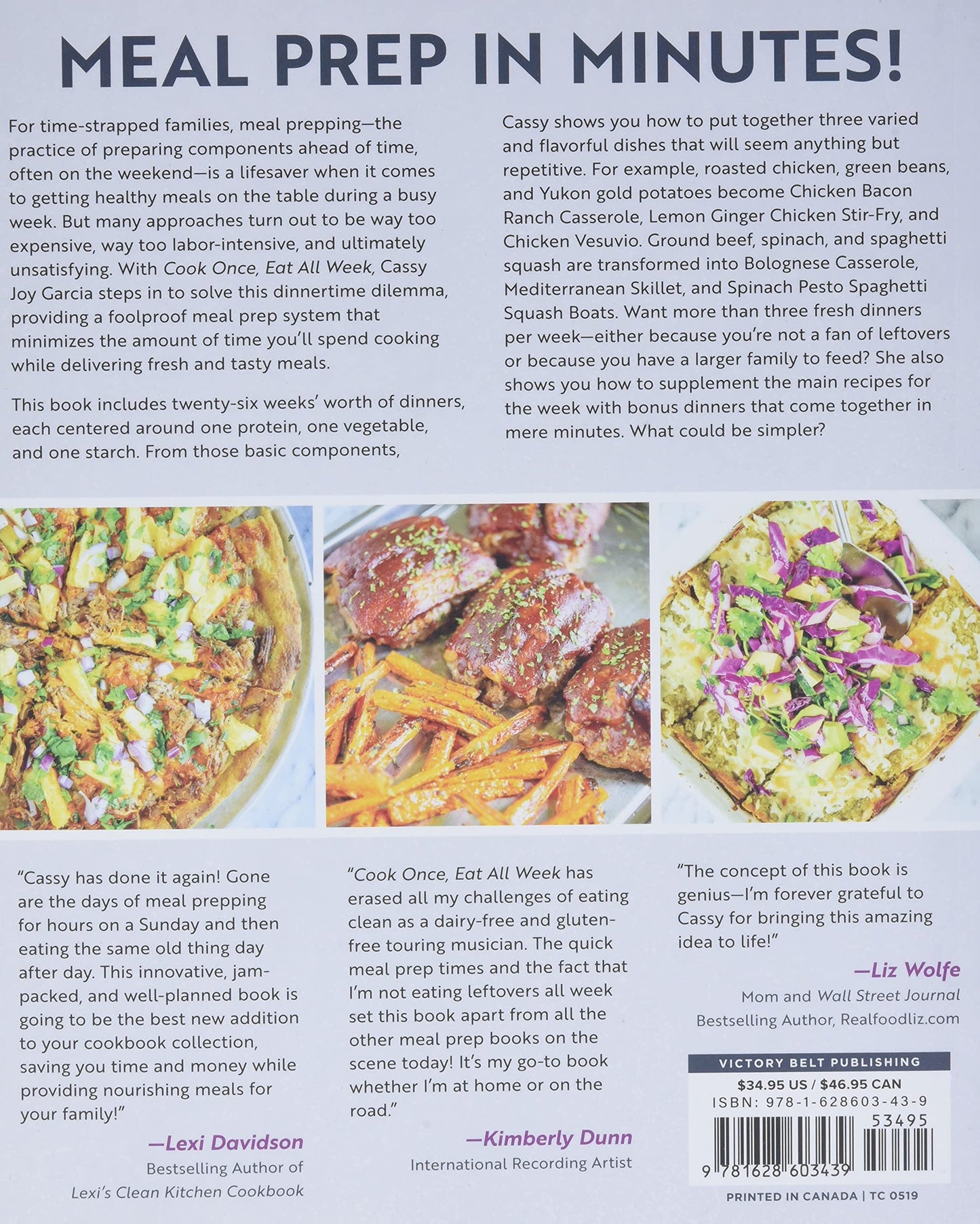 Cook Once, Eat All Week: 26 Weeks of Gluten-Free, Affordable Meal Prep to Preserve Your Time & Sanity (Spiral Bound)