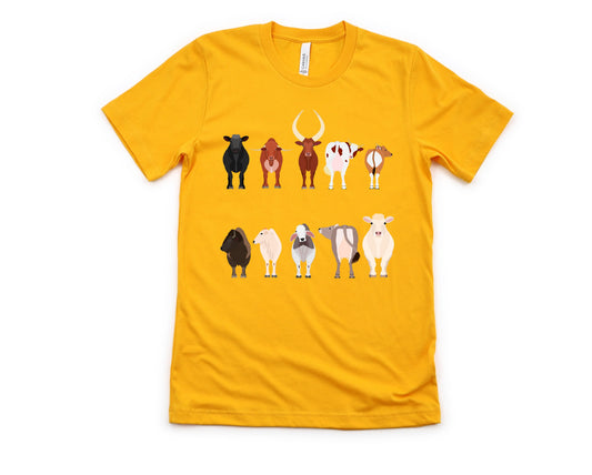 Cow Breeds Graphic Tee