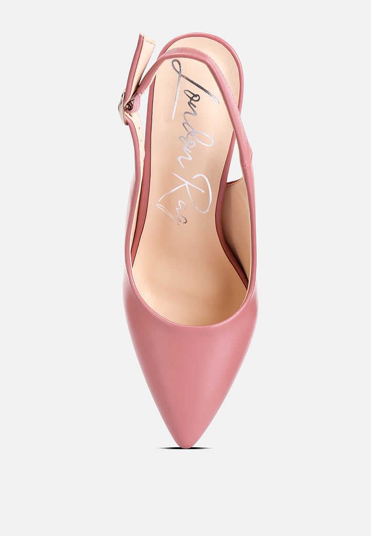 Creidne Block Heel Pointed Toe Sandals