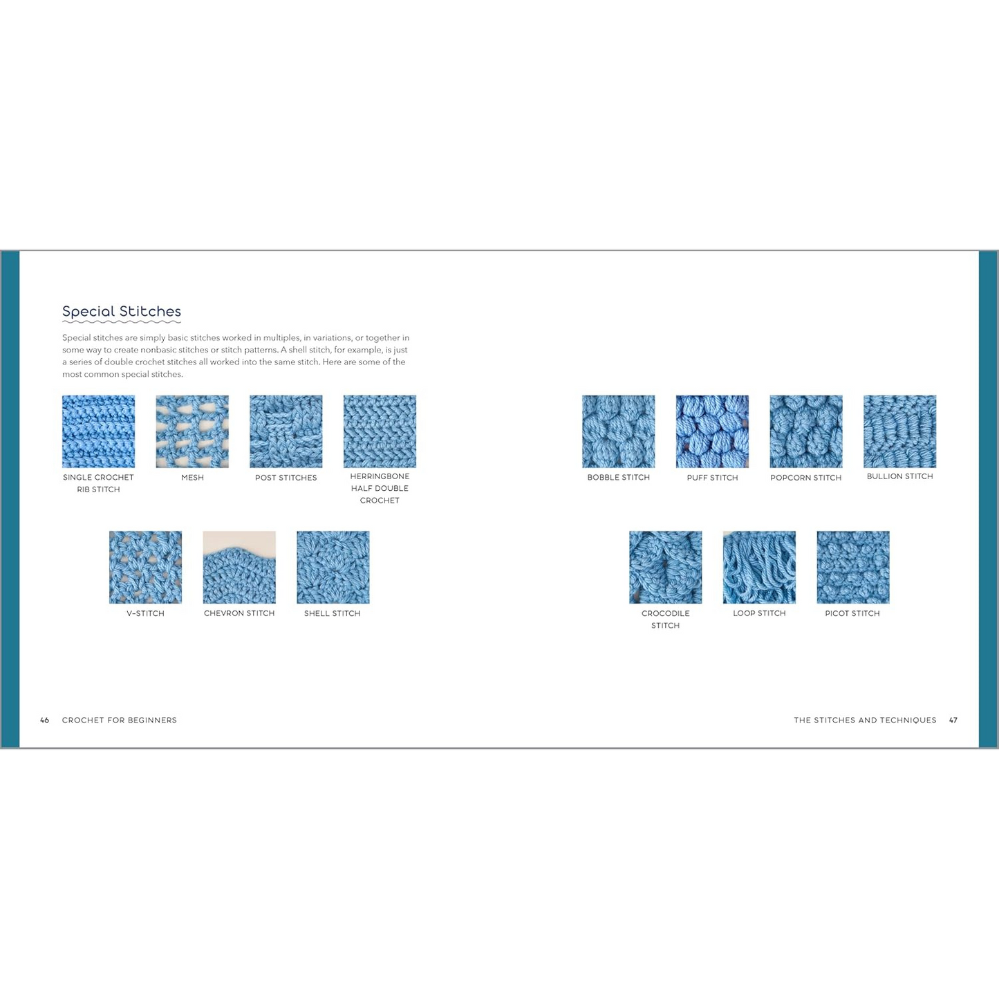 Crochet for Beginners: A Stitch Dictionary with Step-by-Step Illustrations and 10 Easy Projects (Spiral Bound)