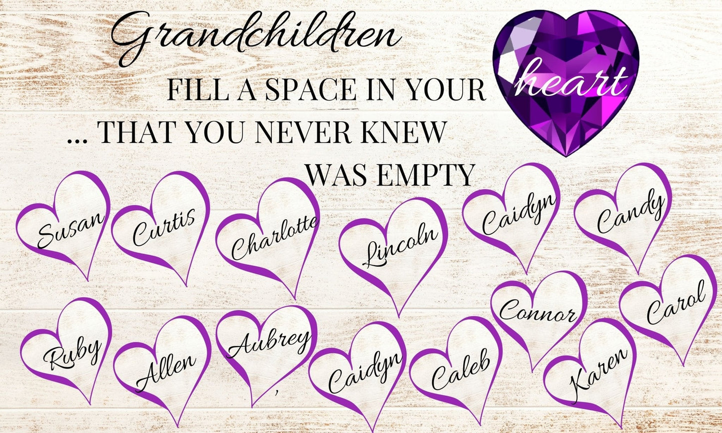Diamond Art - Personalized Grandchildren (Preorder)