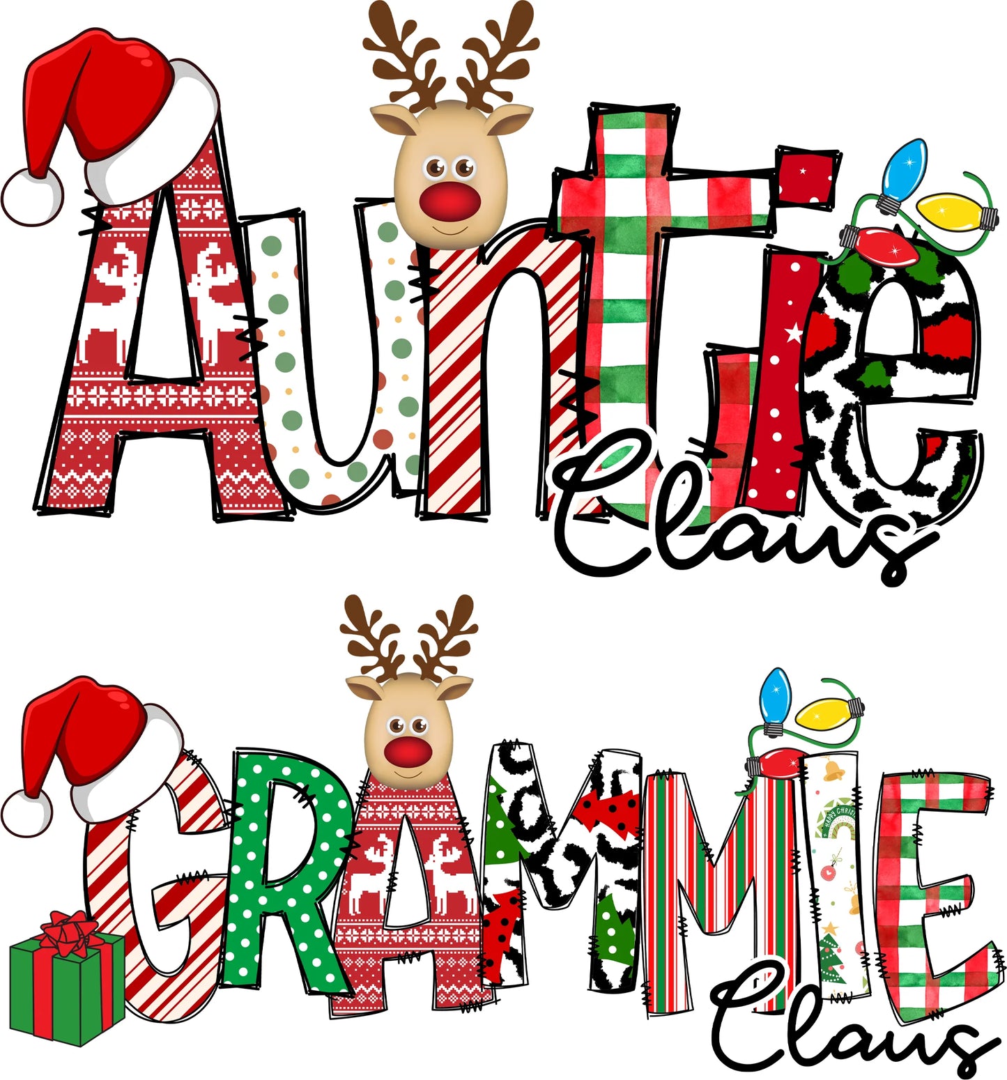 Custom Name Claus Tee or Sweatshirt (PREORDER - ETA 2 WEEKS)