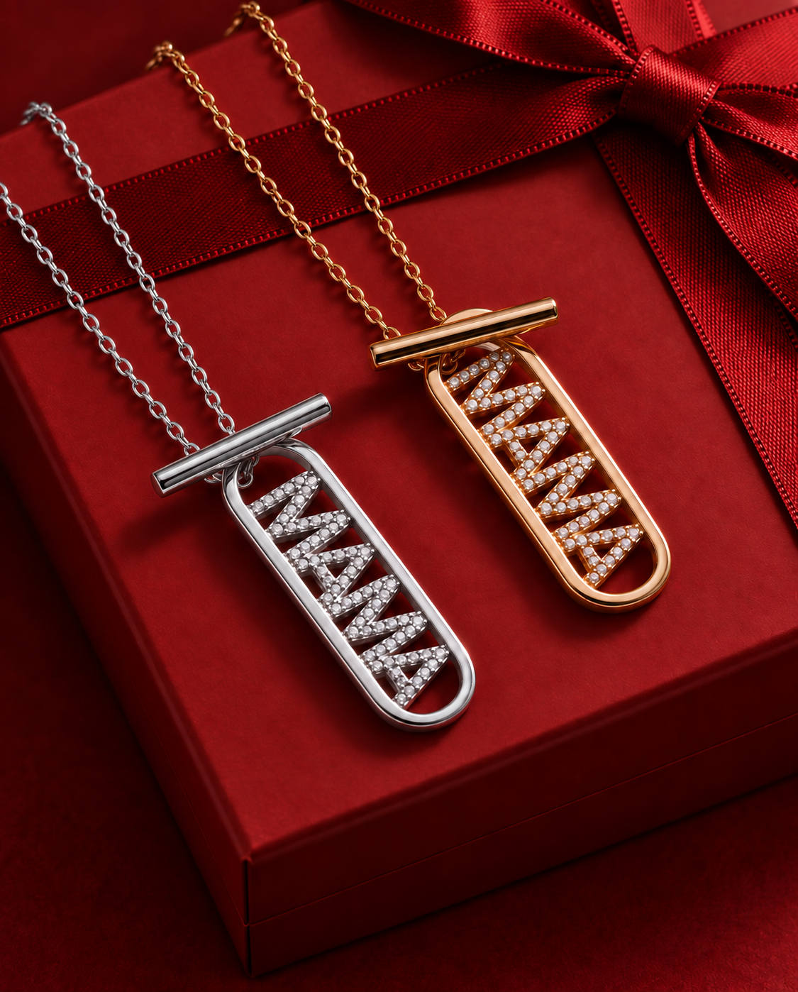 Mama Toggle Pendant Necklace