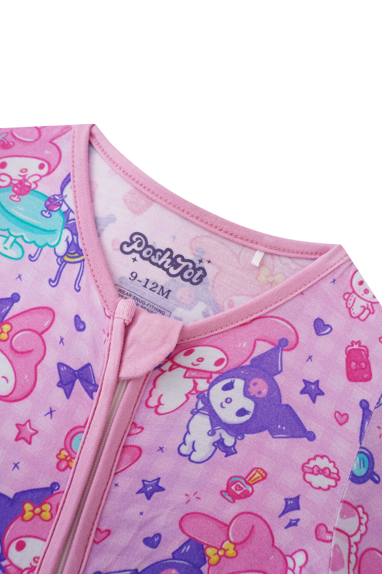 PoshTOT Sanrio Kuromi Bamboo Baby Convertible Zippy Romper
