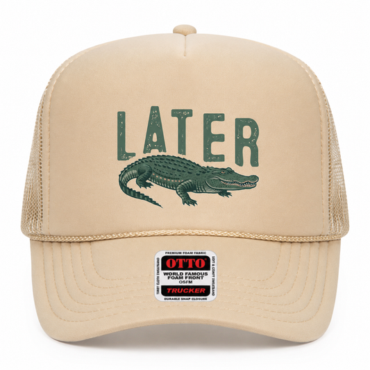 Later Alligator Trucker Hat