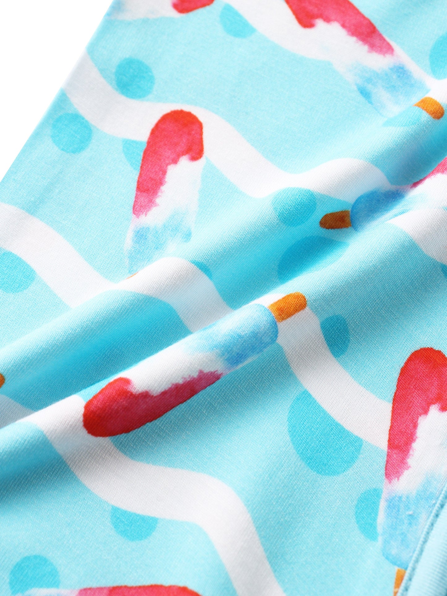 PoshTOT Ice Cream Bamboo Baby Convertible Zippy Romper