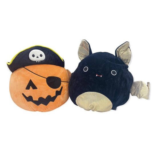Squishmallows Paxton the Pirate Pumpkin & Emily the Bat Flip A Mallows 12" 2021 Halloween Collection Stuffed Plush