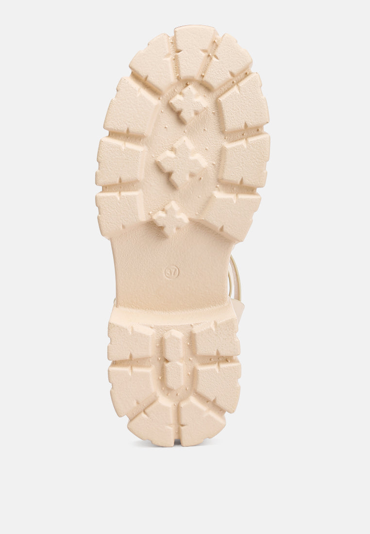 Dewey Recycled Faux Leather Gladiators