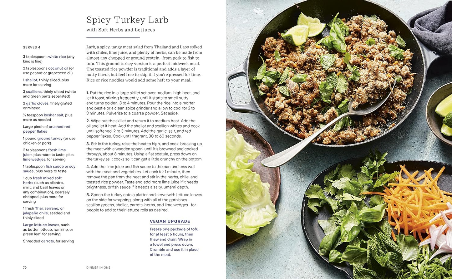 Dinner in One: Exceptional & Easy One-Pan Meals: A Cookbook (Spiral Bound)