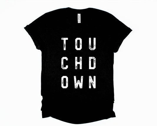 Distressed touchdown Graphic Tee