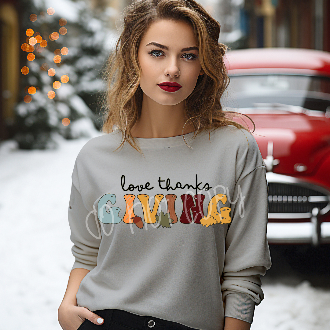 LOVE THANKSGIVING SWEATSHIRT