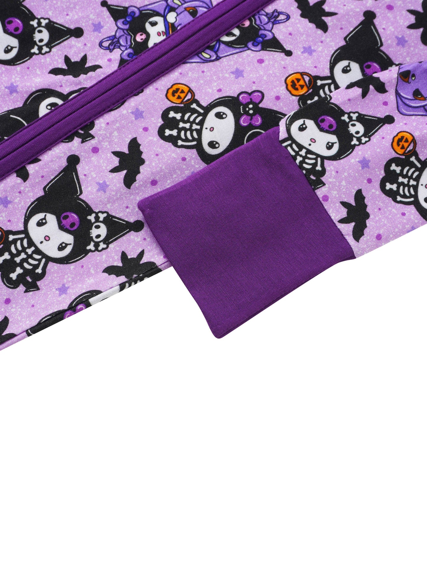 PoshTOT Sanrio Kuromi Purple Bamboo Baby Convertible Zippy Romper