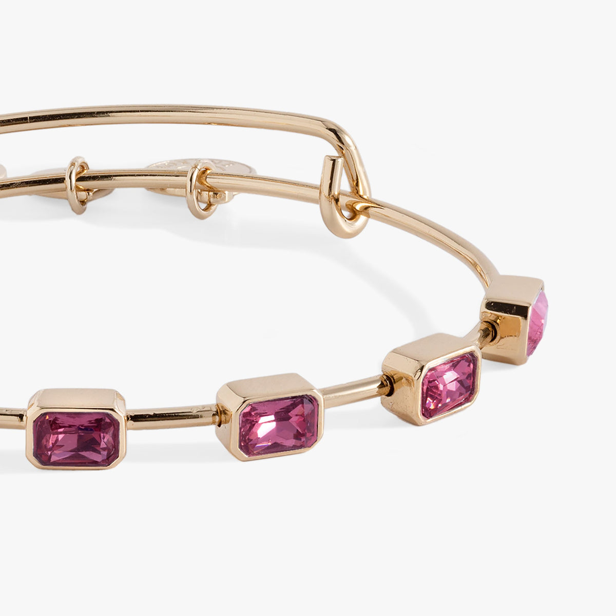 October Birthstone Emerald Cut Bangle