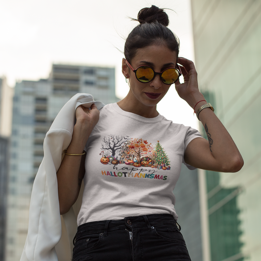 HalloThanksMas Graphic Tee