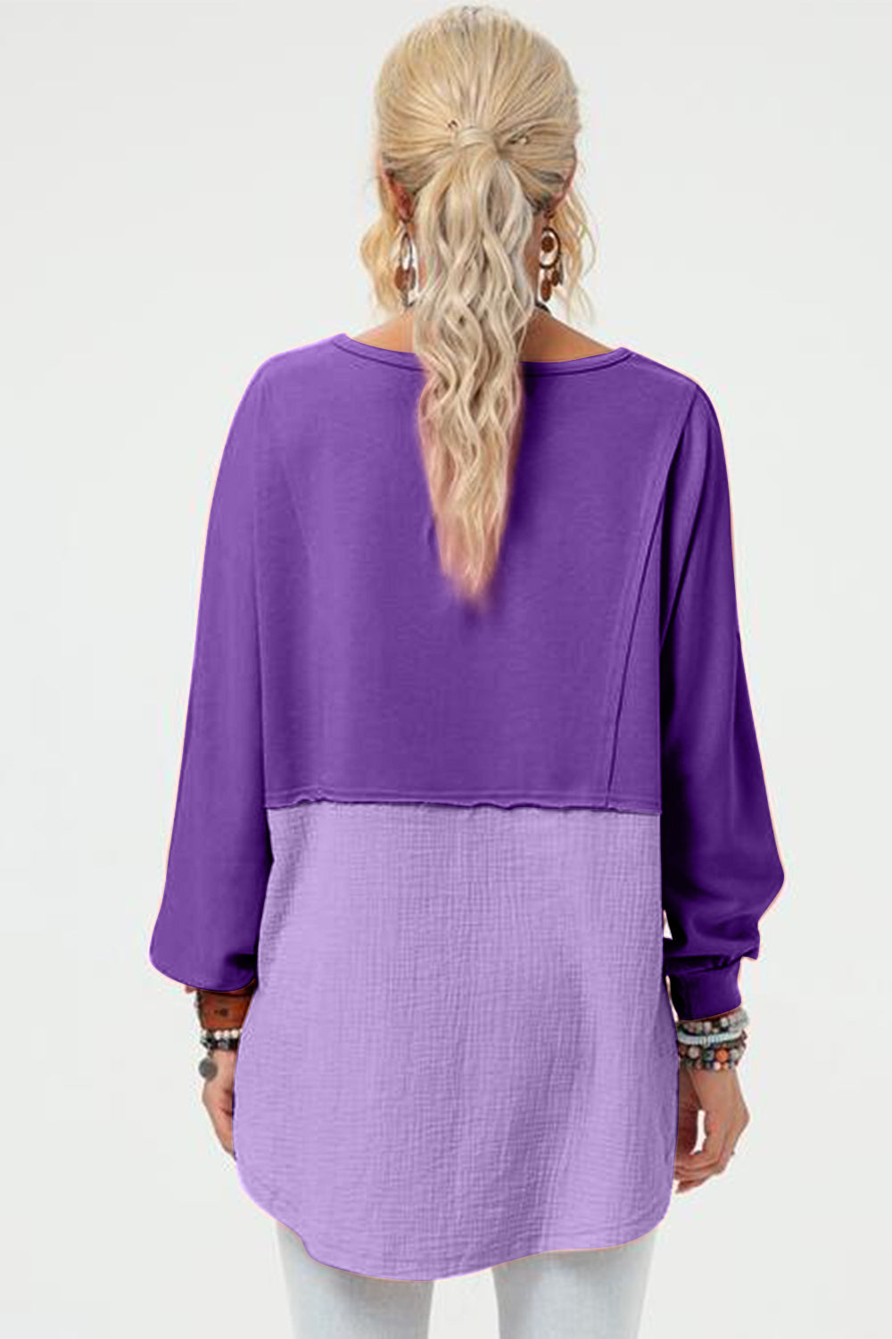 Double Take Long Sleeve High-Low T-Shirt