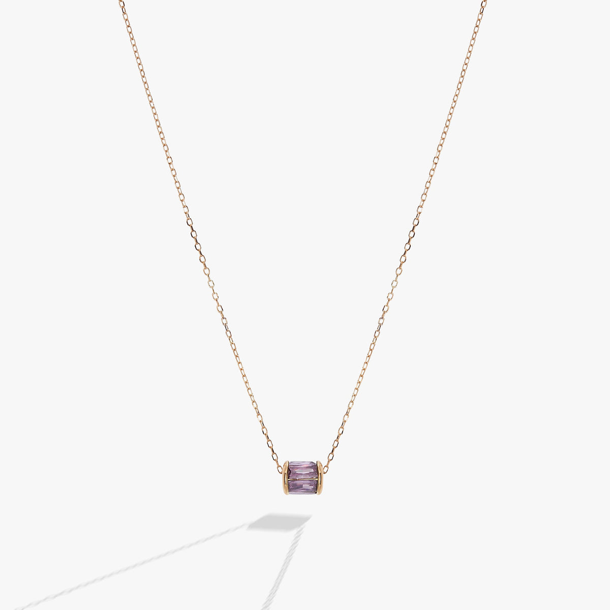 February Birthstone Precious Pendant Necklace