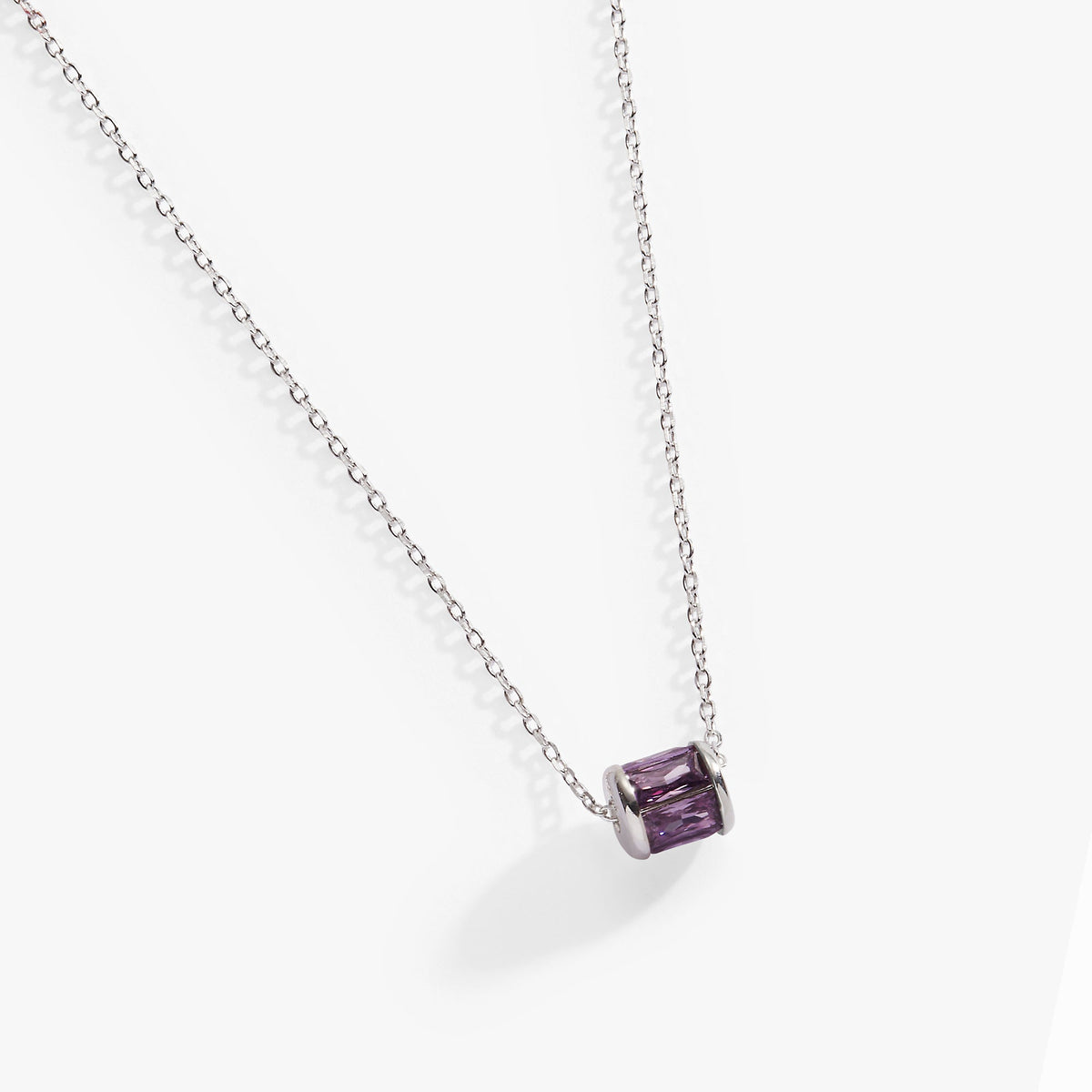 February Birthstone Precious Pendant Necklace