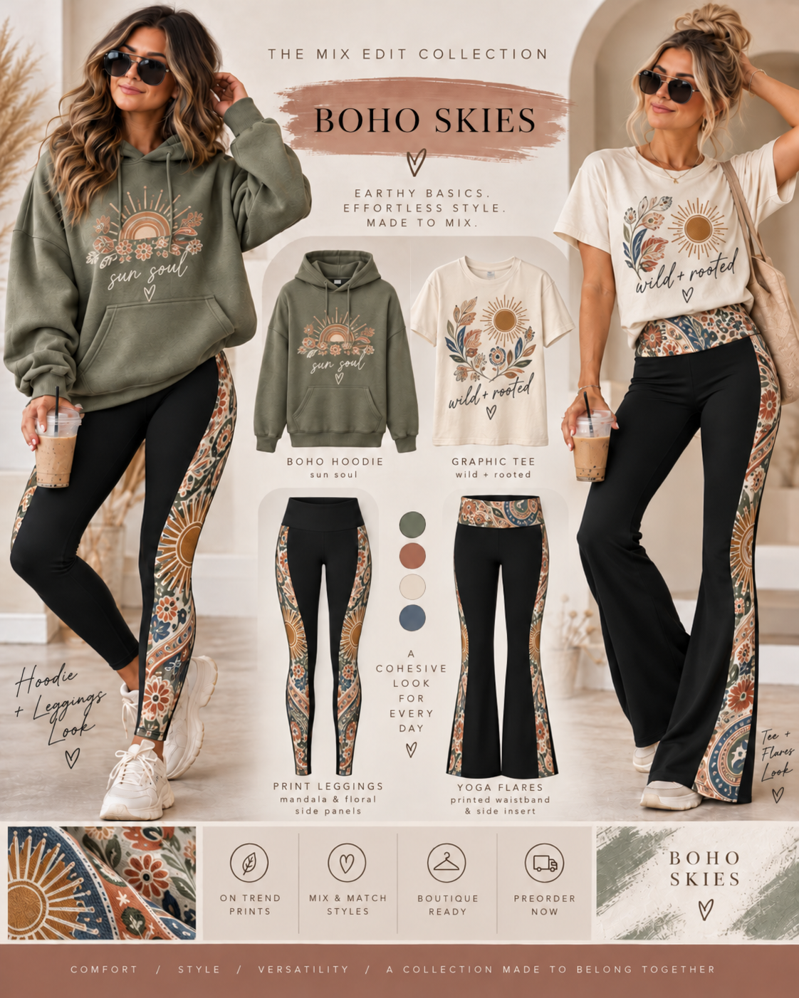 BOHO SKIES -YOGA FLARES (MIX EDIT PREORDER CLOSING 10/30, ETA END DEC.)