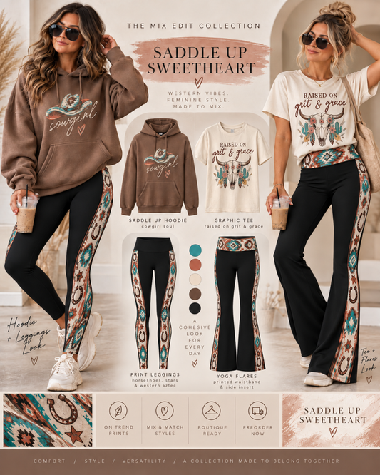 SADDLE UP SWEETHEART HOODIE (MIX EDIT PREORDER CLOSING 10/30, ETA END DEC.)