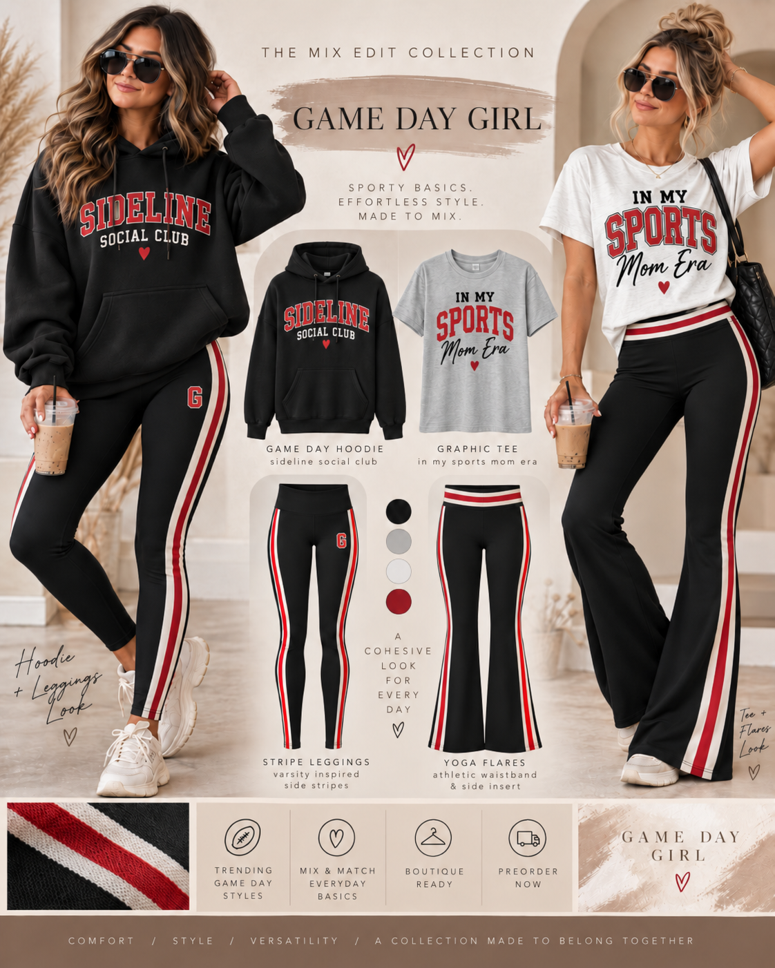 GAME DAY GIRL HOODIE (MIX EDIT PREORDER CLOSING 10/30, ETA END DEC.)