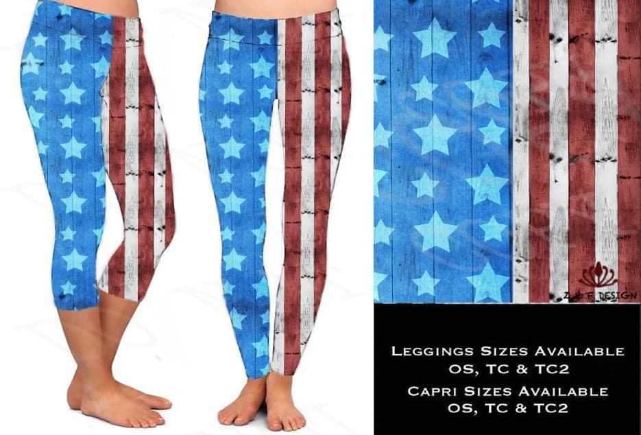 Stars & Stripes Leggings with pockets