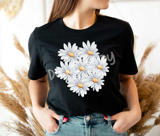 NAVY DAISY - UNISEX TEE ADULTS/KIDS