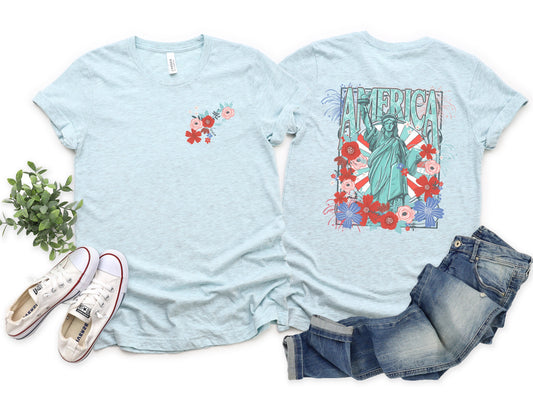 Floral America Graphic Tee